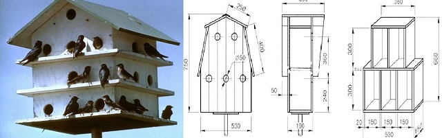 Скворечник для птиц своими руками: схемы и пошаговые фото инструкции