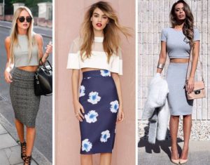 С чем носить короткий топ